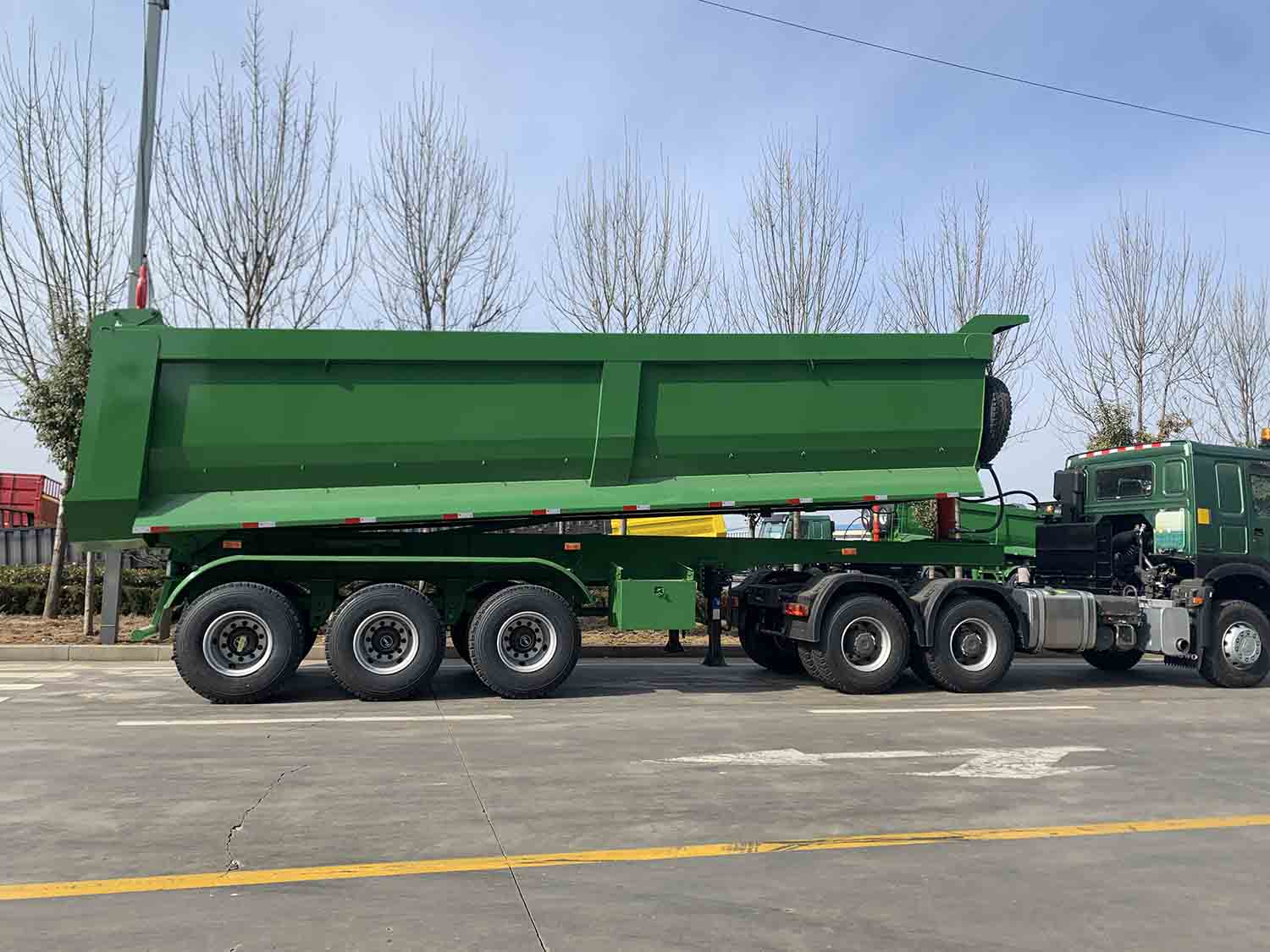 3 Axles Rear Dump Semi Trailer Buy Rear Dump Semi Trailer, 3 Axles